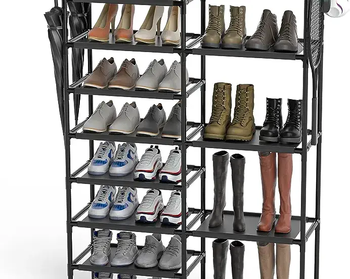 Garage shoe storage rack